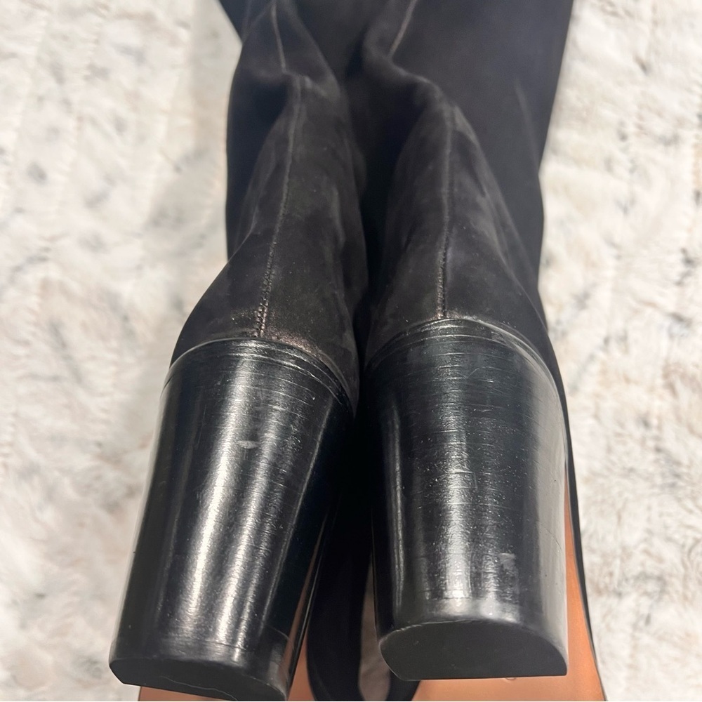 NWOB Black Schutz Analeah Suede Boots Sz-8.5 - Picture 6 of 6